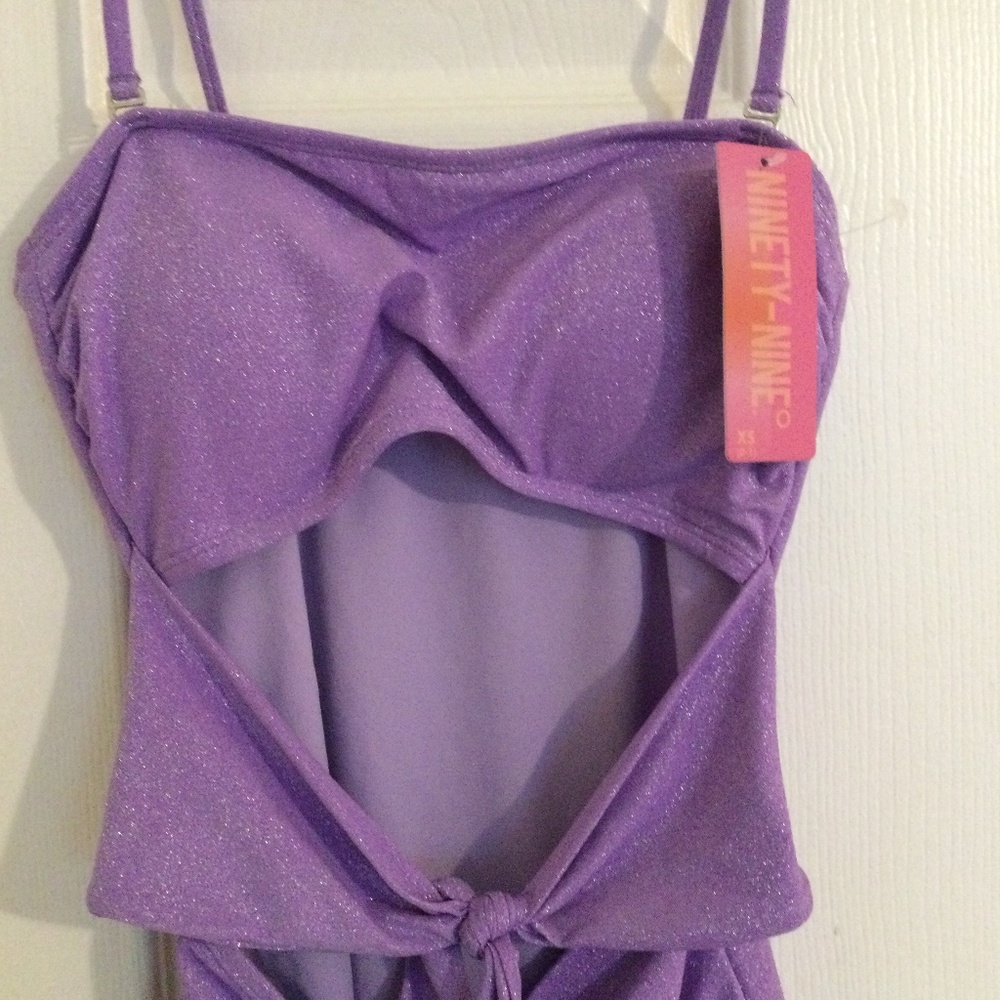Purple shimmer Juniors Bathing suit size XS